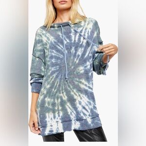 Free People Tie Dye Long Sleeve Shirt